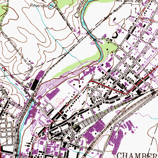 Topographic Map of Margaret Criswell Disert Hall, PA
