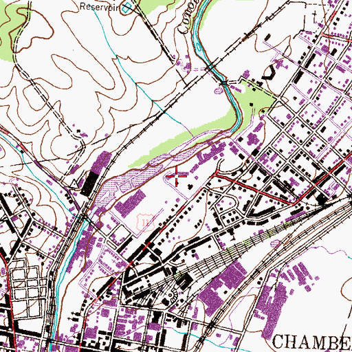 Topographic Map of Rosenkrans Hall, PA