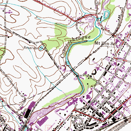 Topographic Map of Tooke Farm House, PA