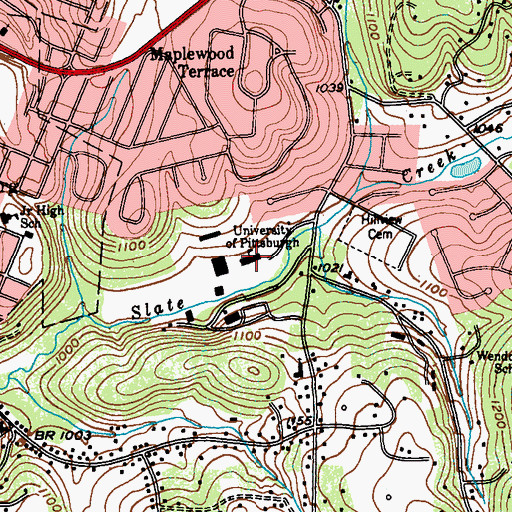 Topographic Map of Doctor Albert B Smith Hall, PA