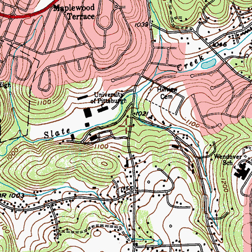 Topographic Map of Margaret Mead House, PA