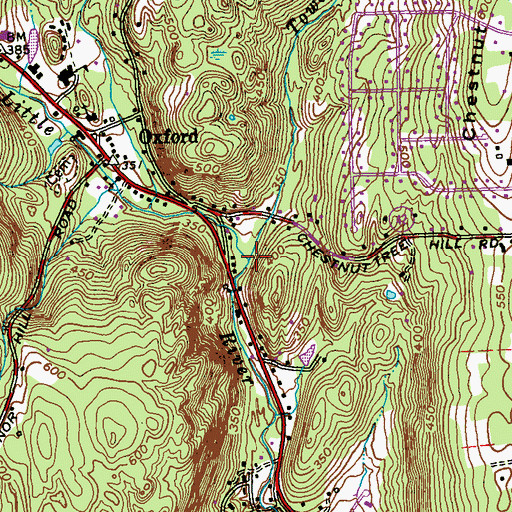 Topographic Map of Towantic Brook, CT