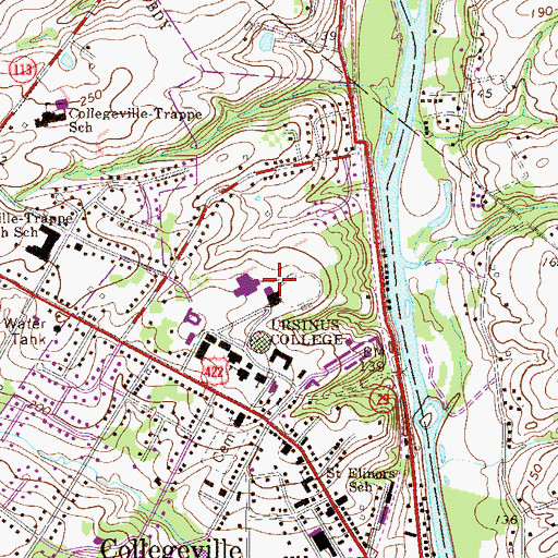 Topographic Map of Doctor John Price Field, PA