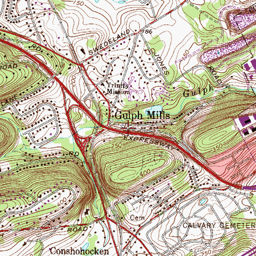 Topographic Map of Reverand John T Sheehan Hall, PA