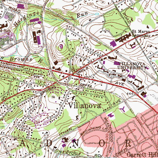 Topographic Map of Technology Services Building, PA