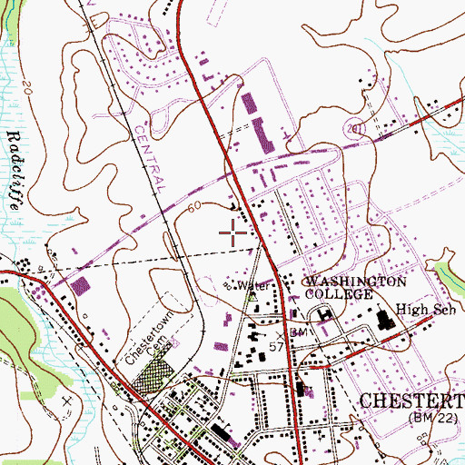 Topographic Map of Carroll House, MD