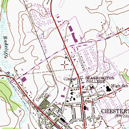 Topographic Map of Charles House, MD