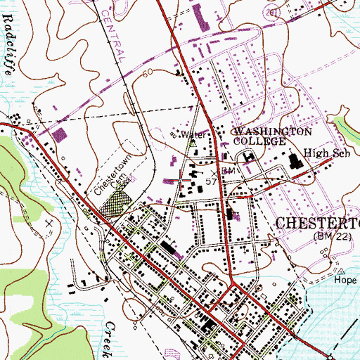 Topographic Map of Kirwan Meditation Garden, MD