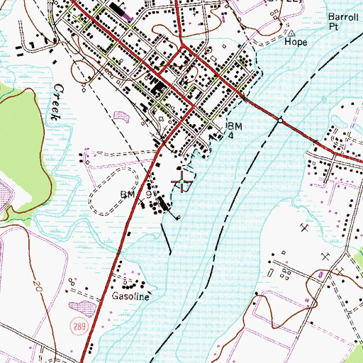 Topographic Map of Lelia Hynson Pavilion, MD