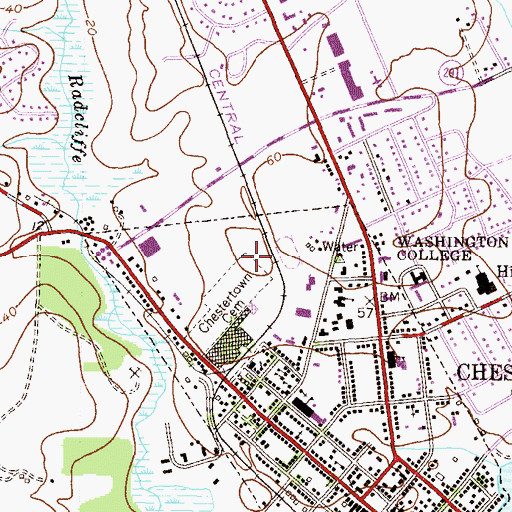 Topographic Map of Shriver Field, MD