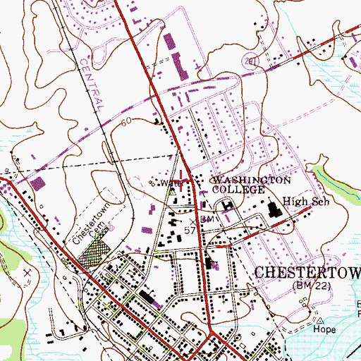 Topographic Map of Somerset House, MD