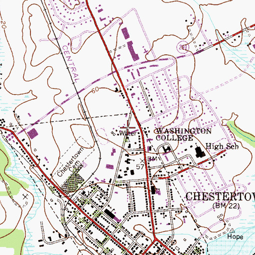 Topographic Map of Talbot House, MD