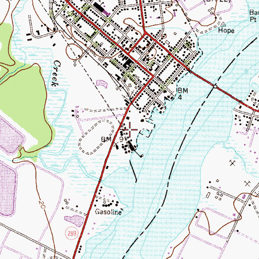 Topographic Map of Truslow Boat House, MD