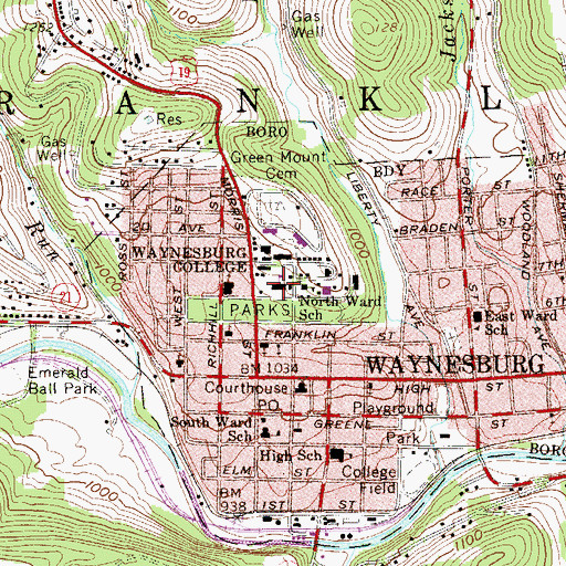 Topographic Map of Paul R Stewart Museum, PA