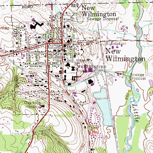 Topographic Map of Doctor Robert F Galbreath Hall, PA