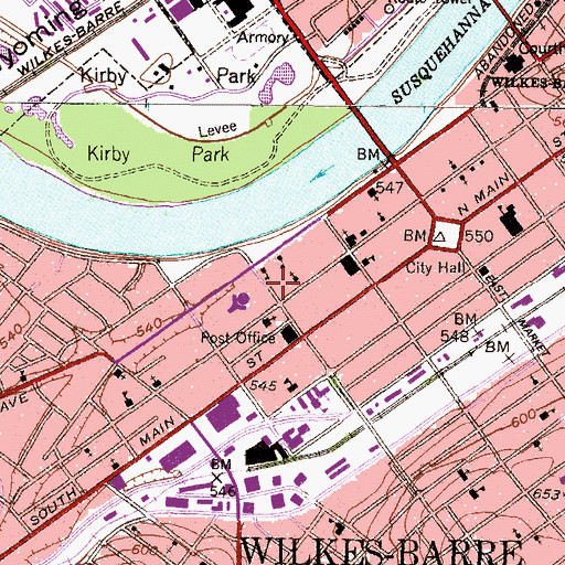 Topographic Map of Allan P Kirby Center for Free Enterprise and Enterpreneurship, PA