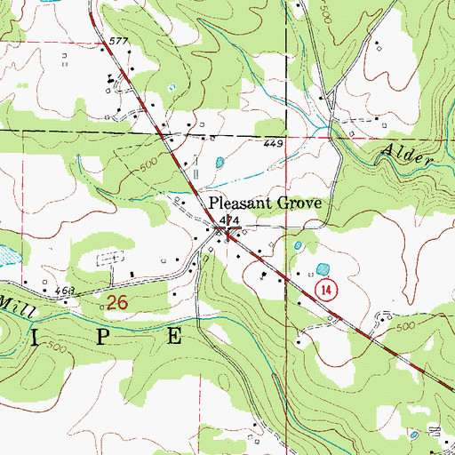 Topographic Map of 6th District Fire Department, AR
