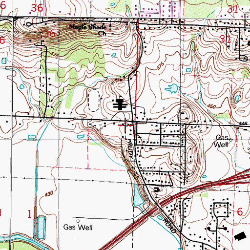 Topographic Map of Alma Fire Department Station 3, AR