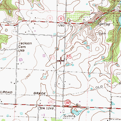 Topographic Map of Bentonville Fire Department Station 5, AR