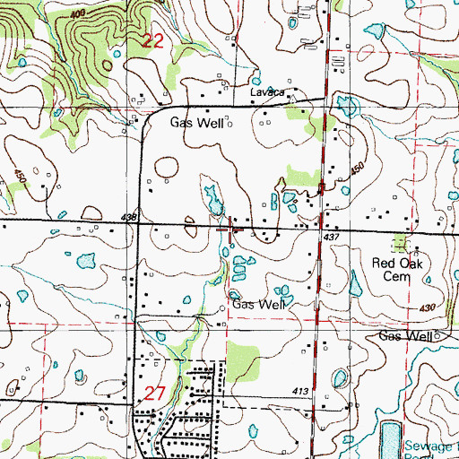 Topographic Map of Big Creek Fire Department Station 1, AR