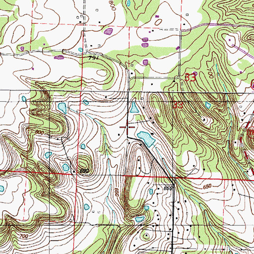 Topographic Map of Bond Special Dean Springs and Rudy District 1 Bond Special Fire Station, AR