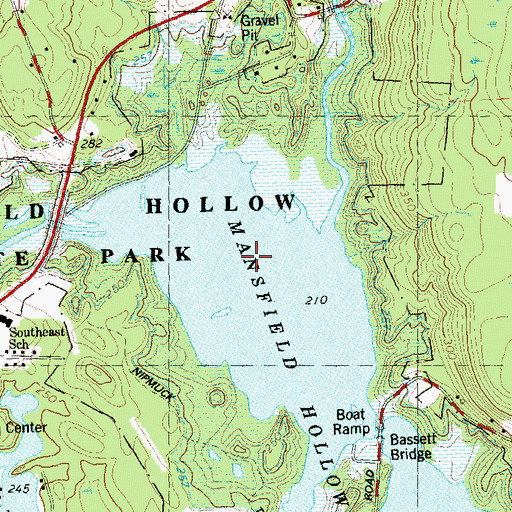 Topographic Map of Turnip Meadow (historical), CT