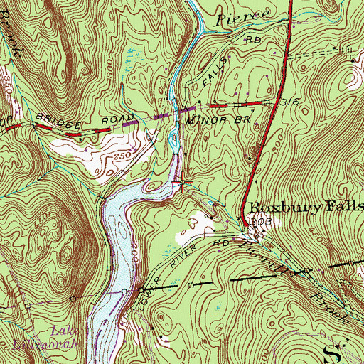 Topographic Map of Turrill Brook, CT