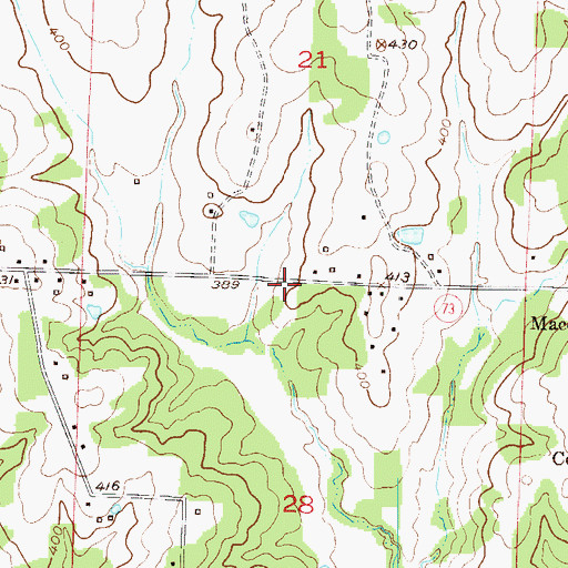 Topographic Map of Columbus Fire Department, AR