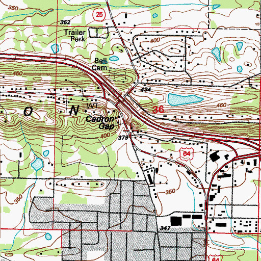 Topographic Map of Conway Fire Department Station 7, AR