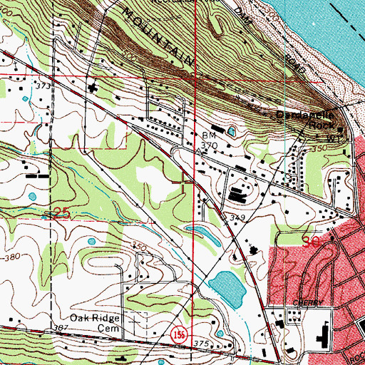 Topographic Map of Dardanelle Fire Department, AR