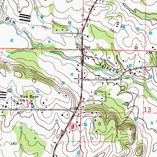Topographic Map of Dardanelle Rural Volunteer Fire Department Main Station, AR
