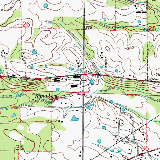 Topographic Map of Dardanelle Rural Volunteer Fire Department Station 2, AR
