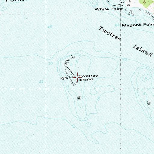 Topographic Map of Twotree Island, CT