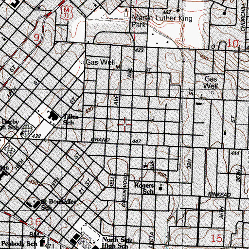 Topographic Map of Fort Smith Fire Department Station 2, AR