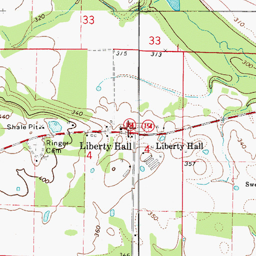 Topographic Map of Galla Rock Fire Department Station 1, AR