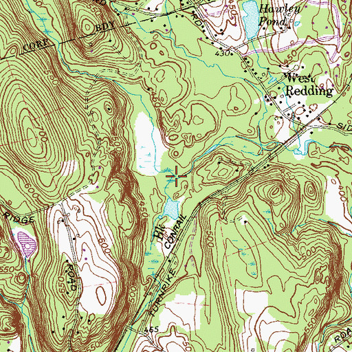 Topographic Map of Umpawaug Pond Brook, CT