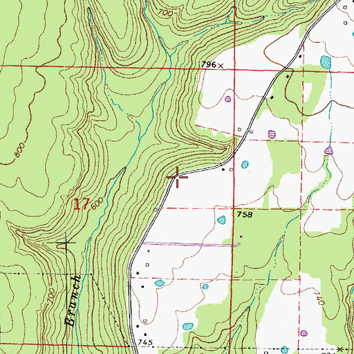 Topographic Map of Greers Ferry Fire Department Station 4, AR
