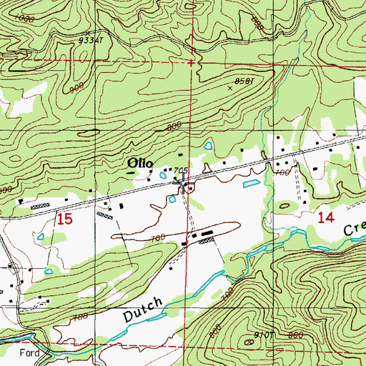 Topographic Map of Haletown Volunteer Fire Department, AR