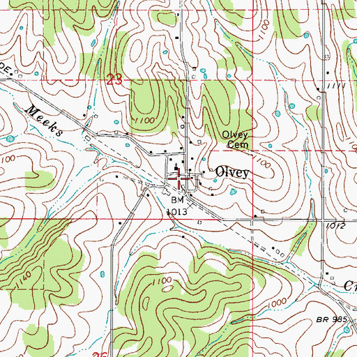 Topographic Map of Harmon Fire Department Station 2, AR