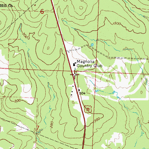 Topographic Map of Highway 79 South Fire Department, AR