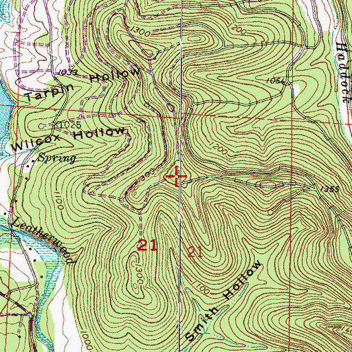 Topographic Map of Holiday Island Fire Department Station 1, AR