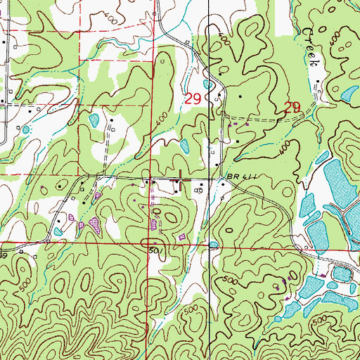 Topographic Map of Lonsdale Fire Department Station 2, AR