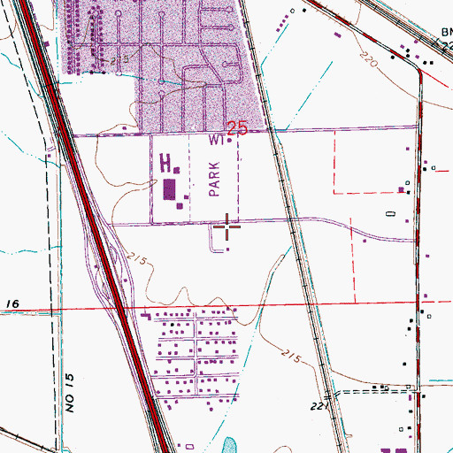 Topographic Map of Marion Fire Department Station 2, AR