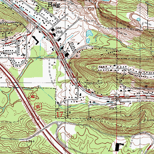 Topographic Map of North Little Rock Fire Department Station 8, AR