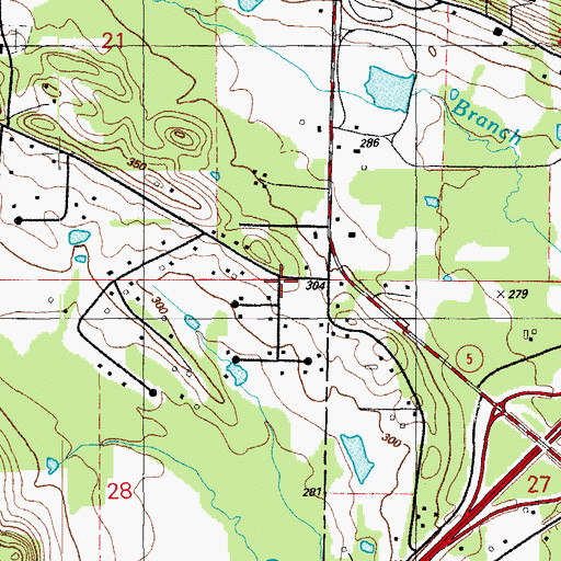 Topographic Map of North Pulaski Fire Department Station 3, AR