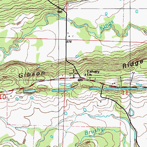 Topographic Map of Northwest Scott County Volunteer Fire Department Station 1, AR