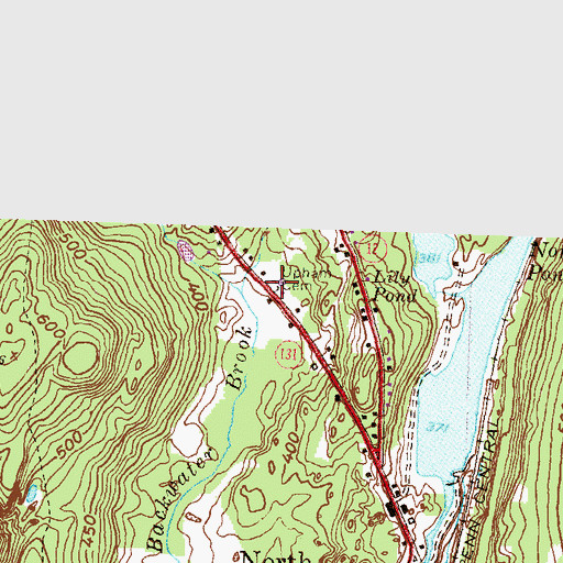 Topographic Map of Upham Cemetery, CT