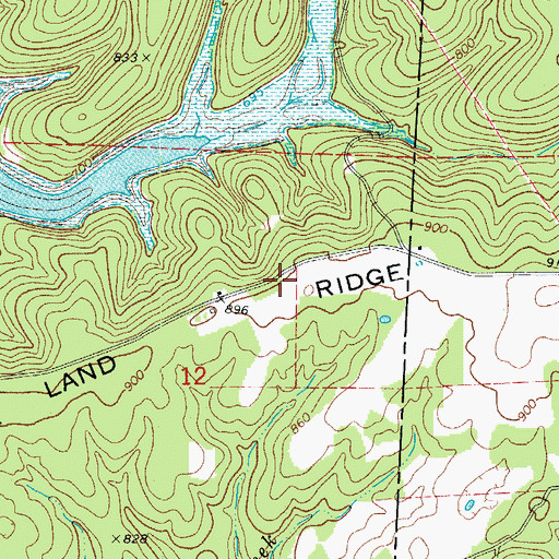 Topographic Map of Oakland - Promise Land Volunteer Fire Department Station 2, AR