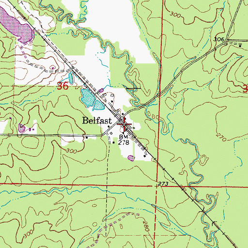 Topographic Map of Palestine Community Volunteer Fire Department, AR