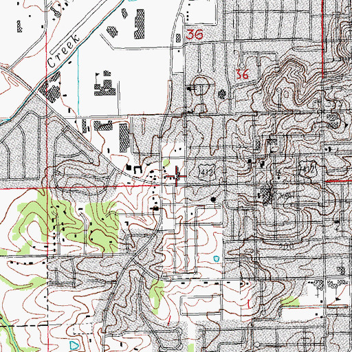 Topographic Map of Paragould Fire Department Station 1, AR